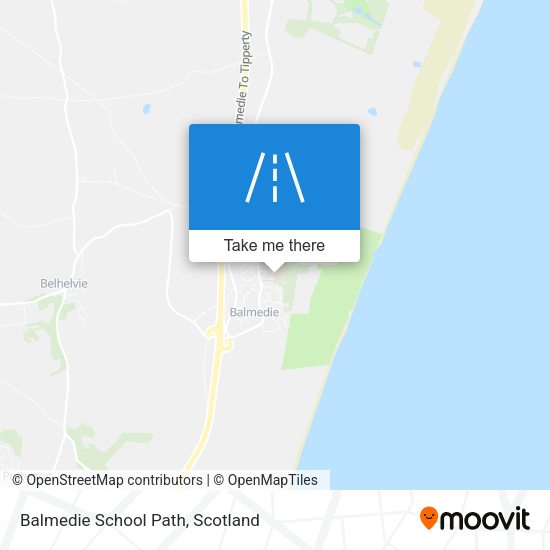 Balmedie School Path map