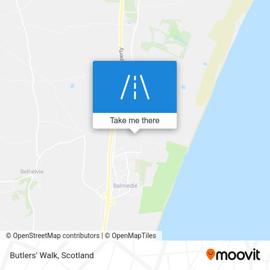 Butlers' Walk map