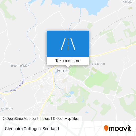 Glencairn Cottages map