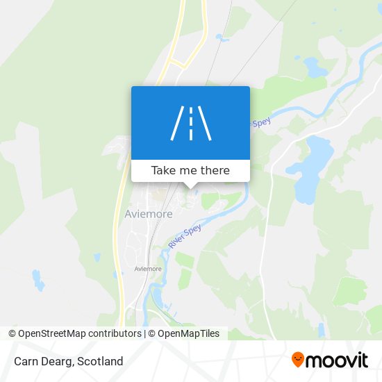 Carn Dearg map