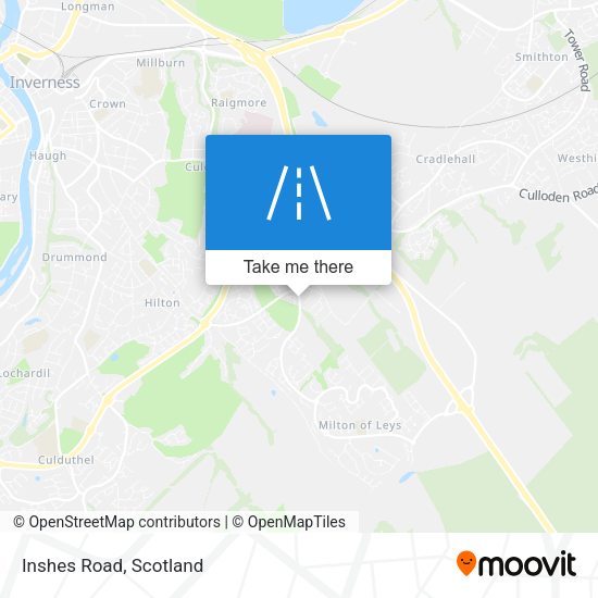 Inshes Road map