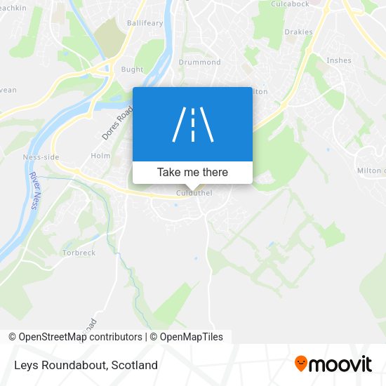 Leys Roundabout map