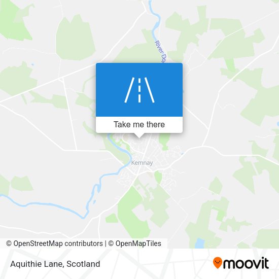 Aquithie Lane map