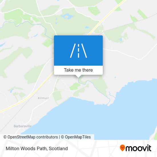 Milton Woods Path map