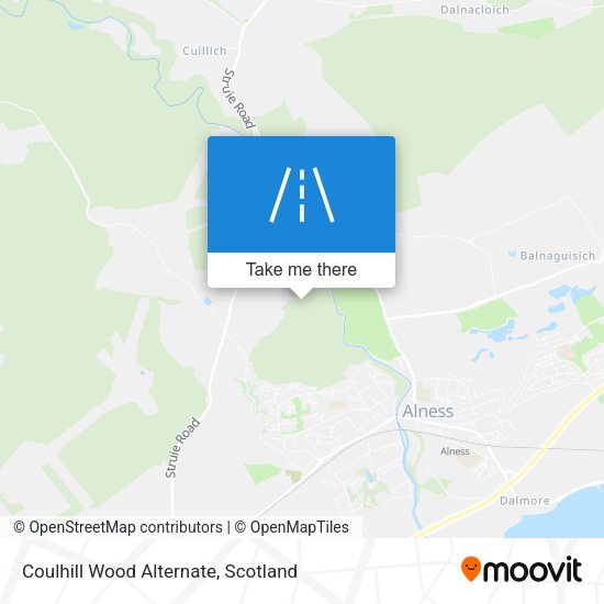 Coulhill Wood Alternate map