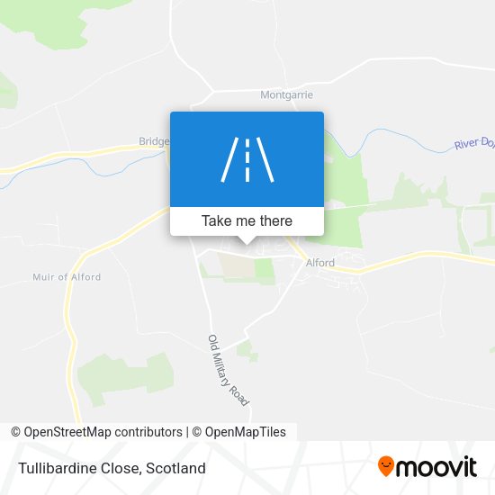 Tullibardine Close map