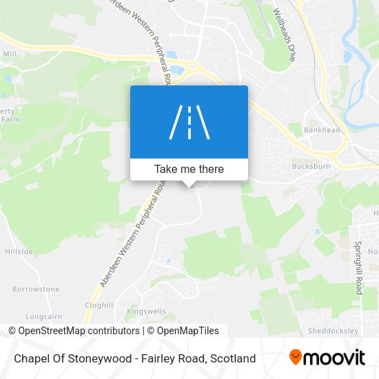 Chapel Of Stoneywood - Fairley Road map