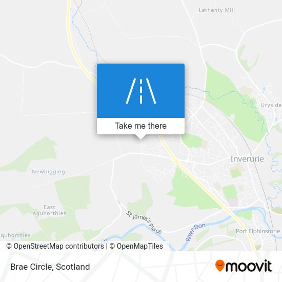 Brae Circle map