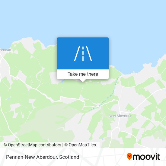 Pennan-New Aberdour map