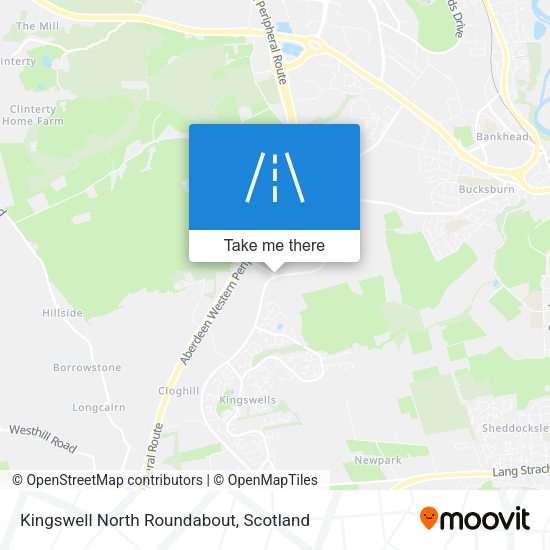 Kingswell North Roundabout map