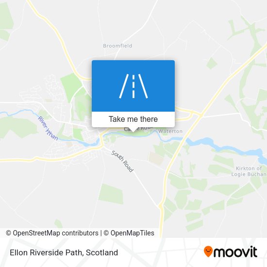 Ellon Riverside Path map