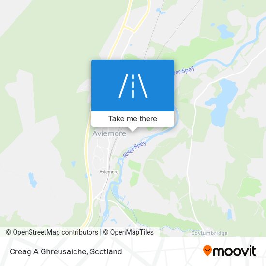 Creag A Ghreusaiche map