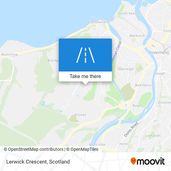 Lerwick Crescent map