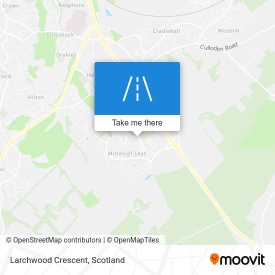 Larchwood Crescent map