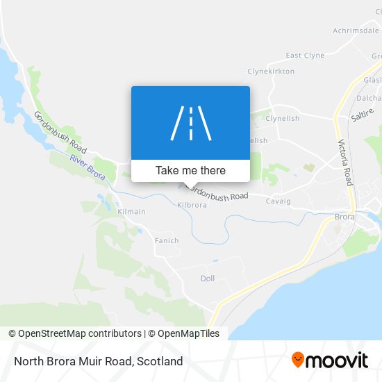 North Brora Muir Road map