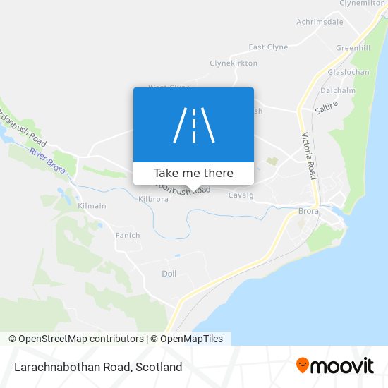 Larachnabothan Road map
