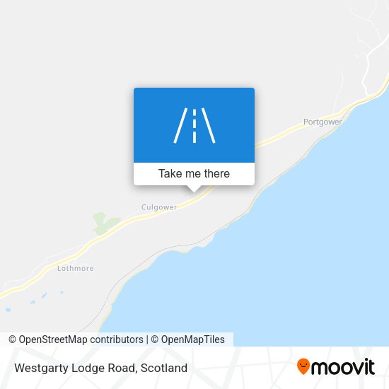 Westgarty Lodge Road map