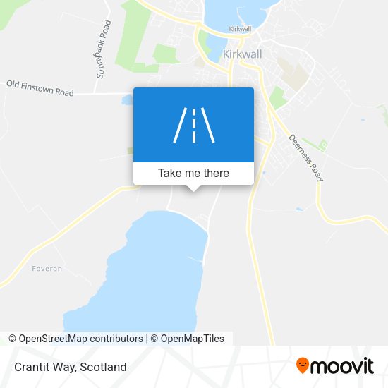 Crantit Way map