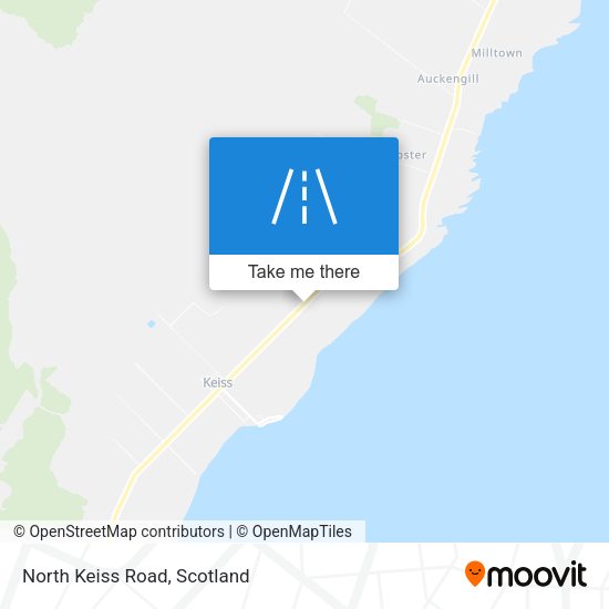 North Keiss Road map