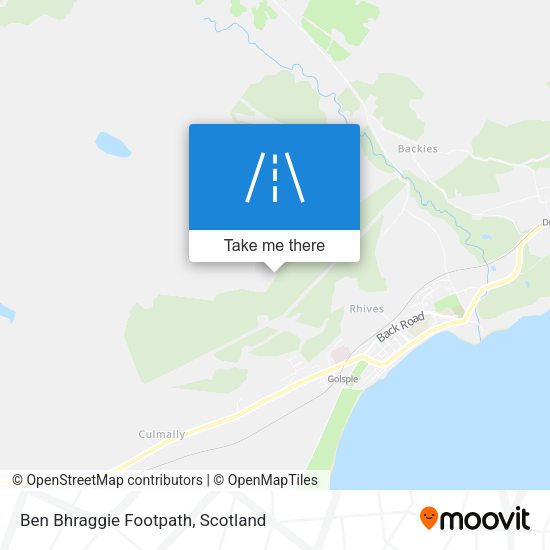Ben Bhraggie Footpath map