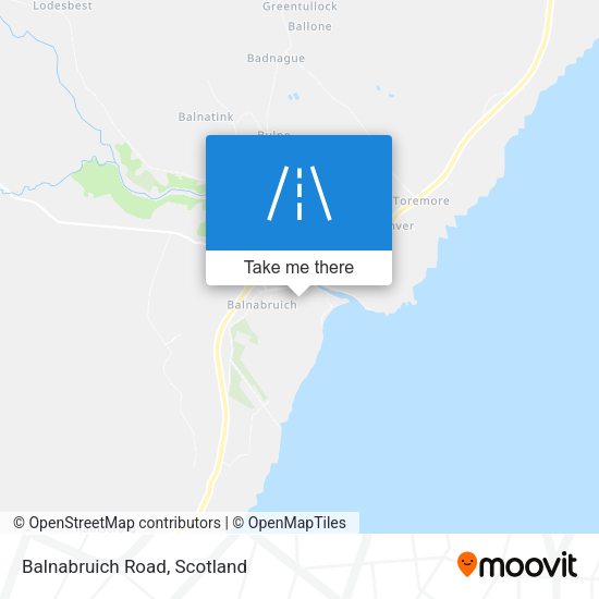 Balnabruich Road map