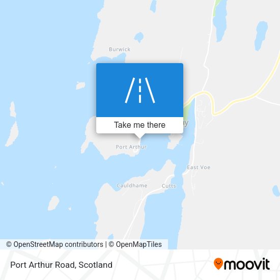 Port Arthur Road map