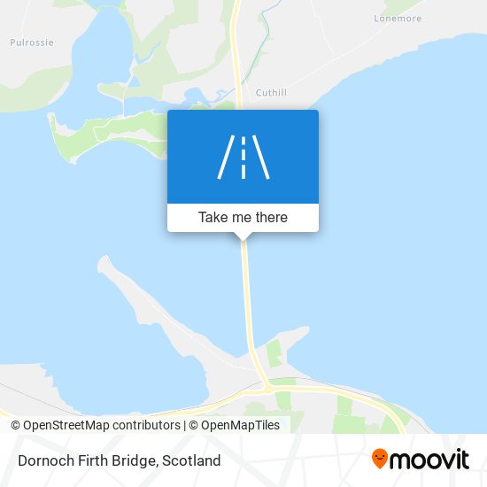 How to get to Dornoch Firth Bridge in Scotland by Bus or Train