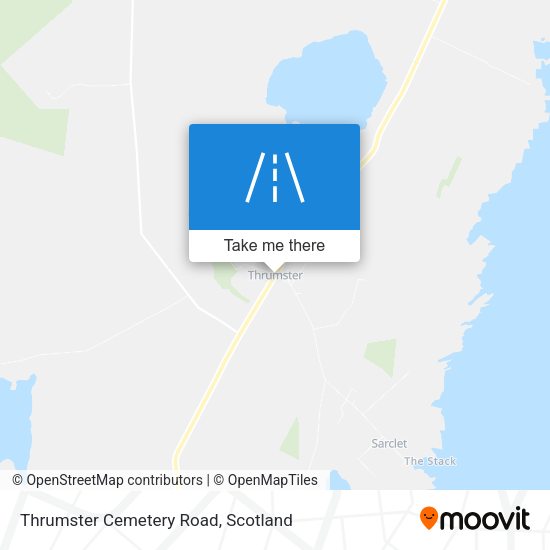 Thrumster Cemetery Road map
