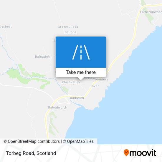 Torbeg Road map