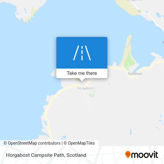 Horgabost Campsite Path map