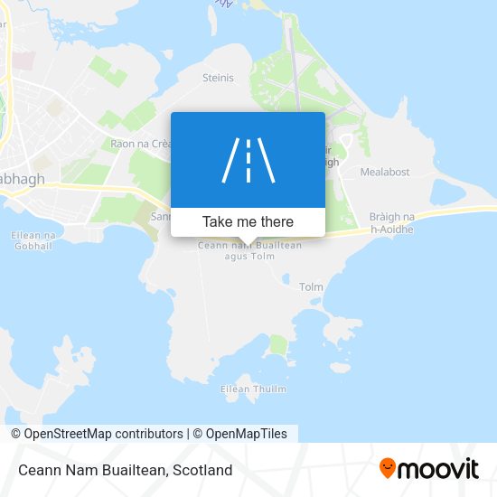 Ceann Nam Buailtean map
