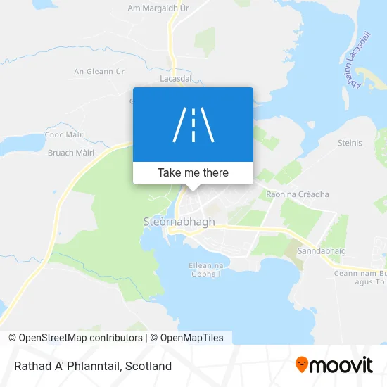 Rathad A' Phlanntail map