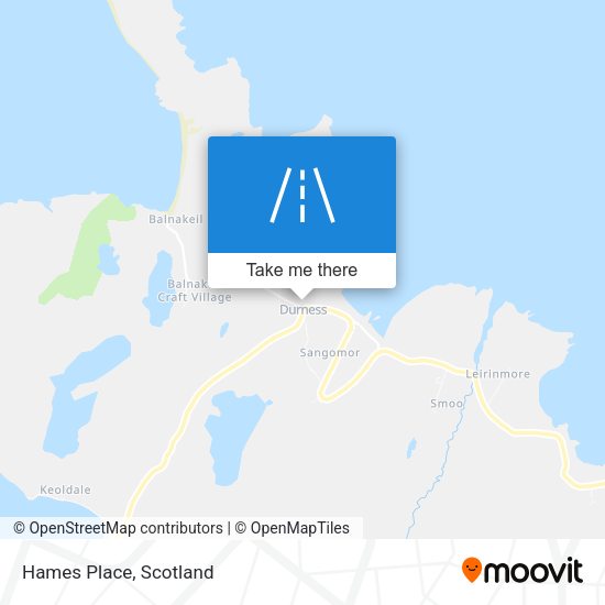 Hames Place map