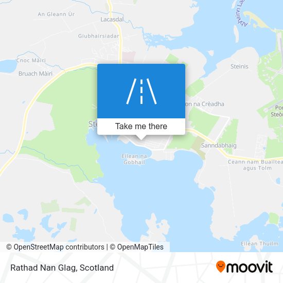Rathad Nan Glag map