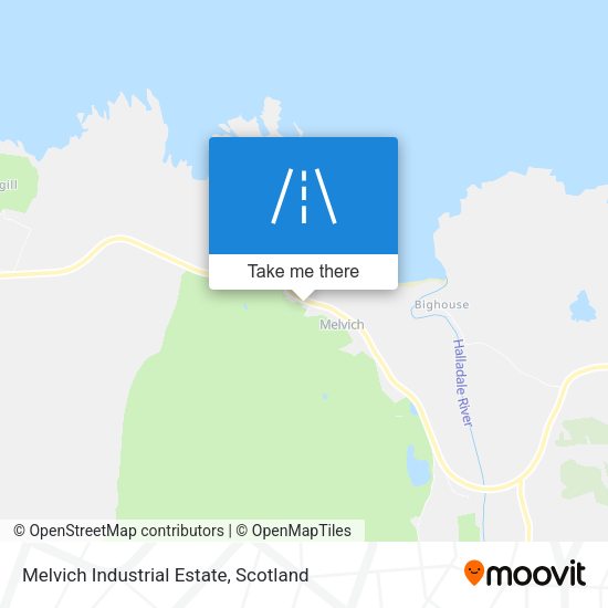 Melvich Industrial Estate map