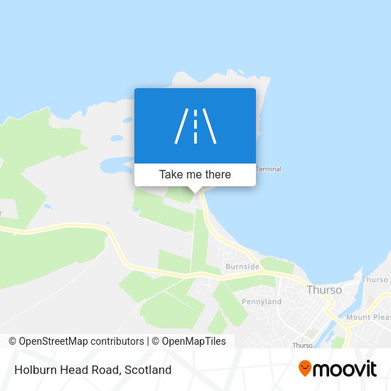 Holburn Head Road map
