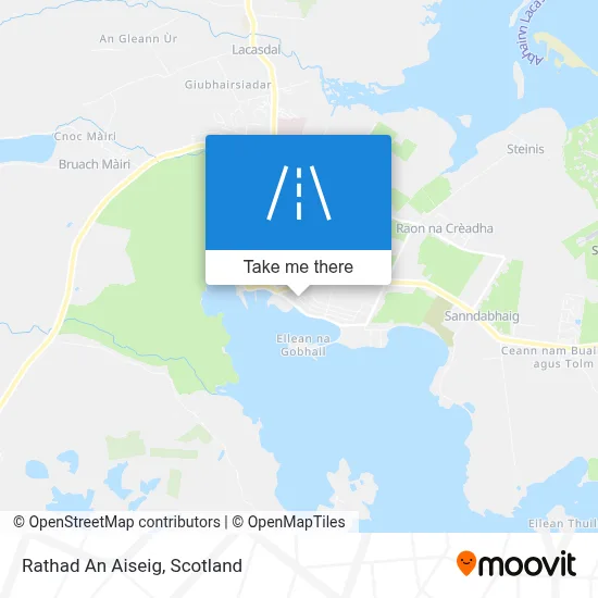 Rathad An Aiseig map