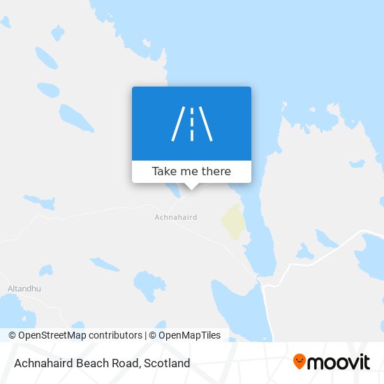 Achnahaird Beach Road map