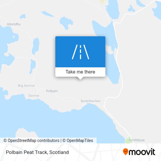 Polbain Peat Track map