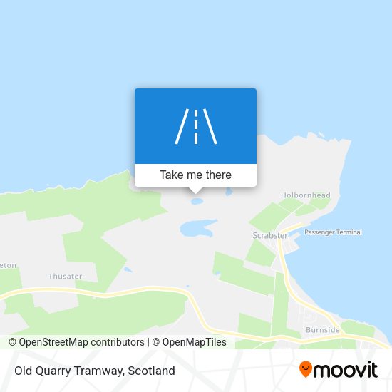 Old Quarry Tramway map