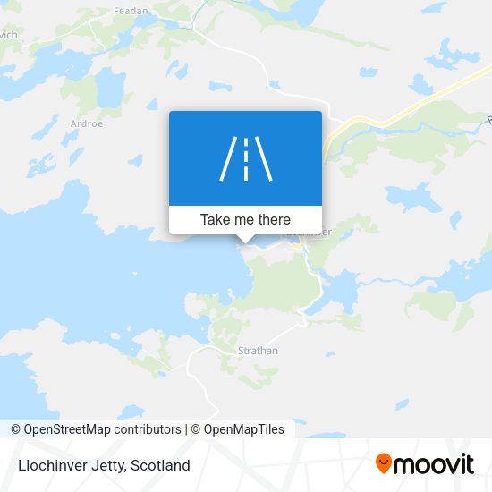 Llochinver Jetty map