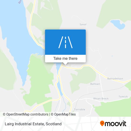 Lairg Industrial Estate map