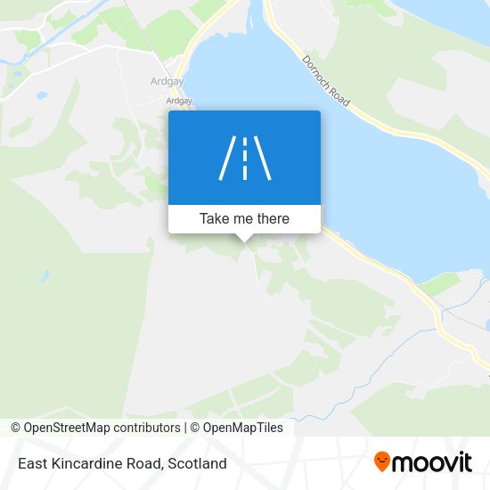 East Kincardine Road map