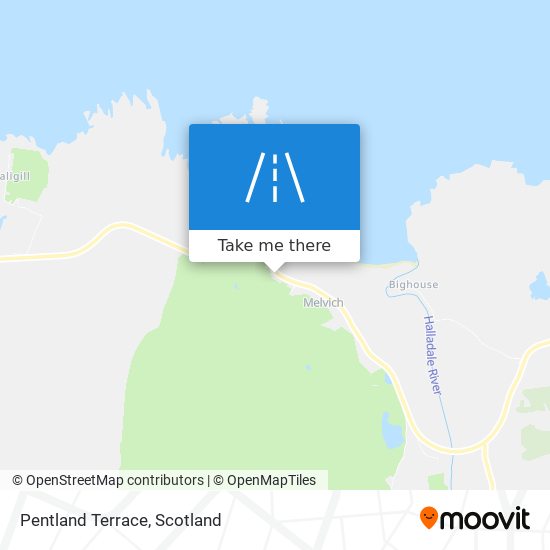 Pentland Terrace map