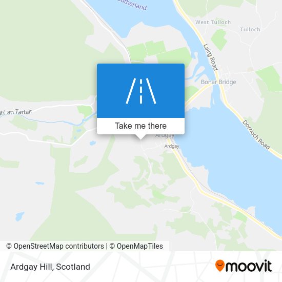 Ardgay Hill map