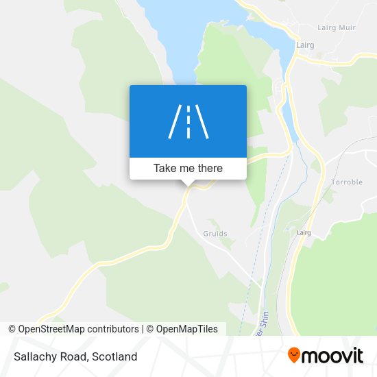 Sallachy Road map