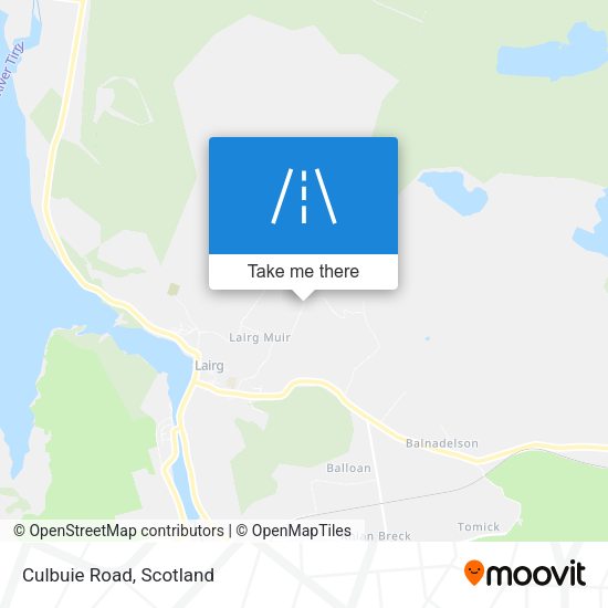 Culbuie Road map