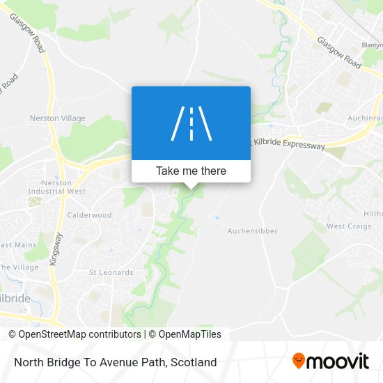 North Bridge To Avenue Path map
