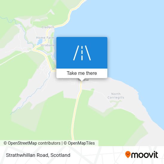 Strathwhillan Road map