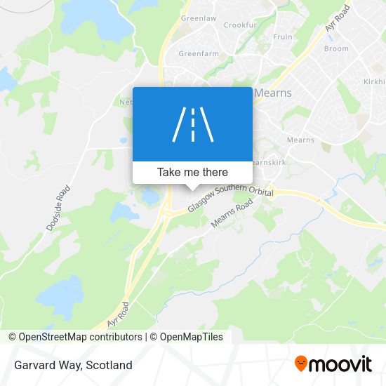 Garvard Way map